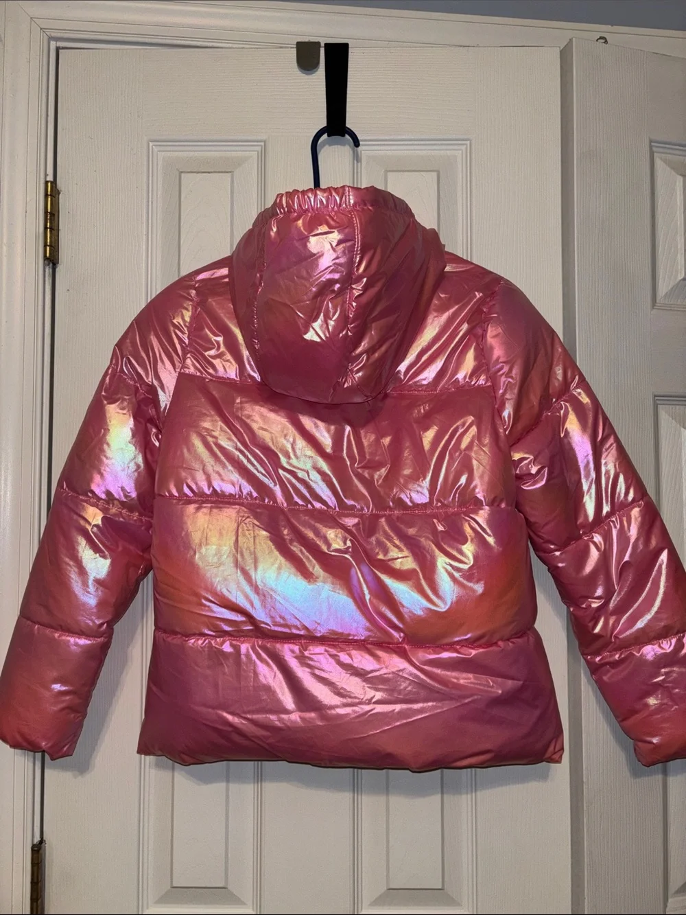Ozark Trail Iridescent Pink Hooded Puffer Jacket